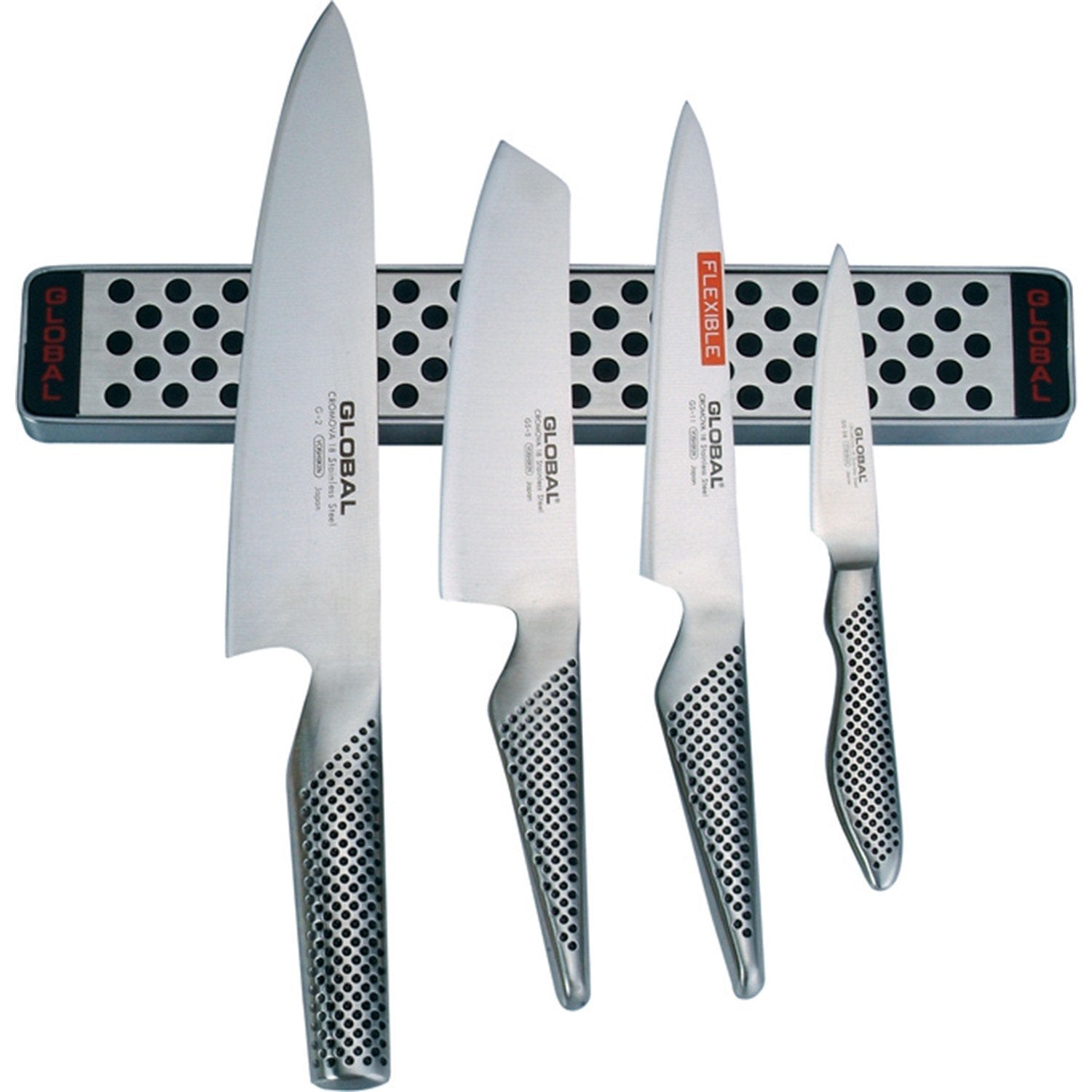 Global Knives 8 Chef's Knife (G-2) with 220/GB Knife Sharpener Set 