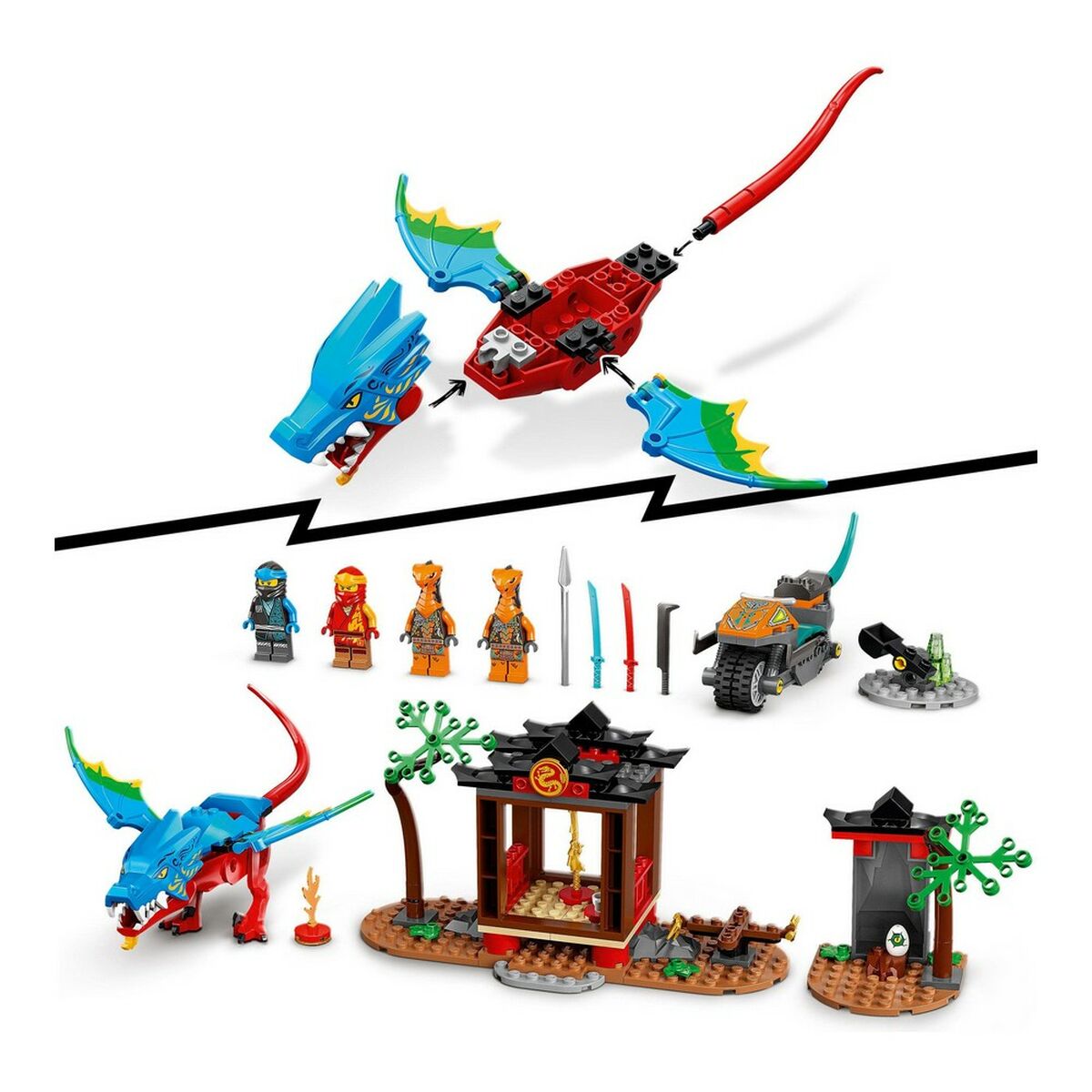 Playset Lego Ninjago Ninja Dragon Temple 161 Pieces 71759