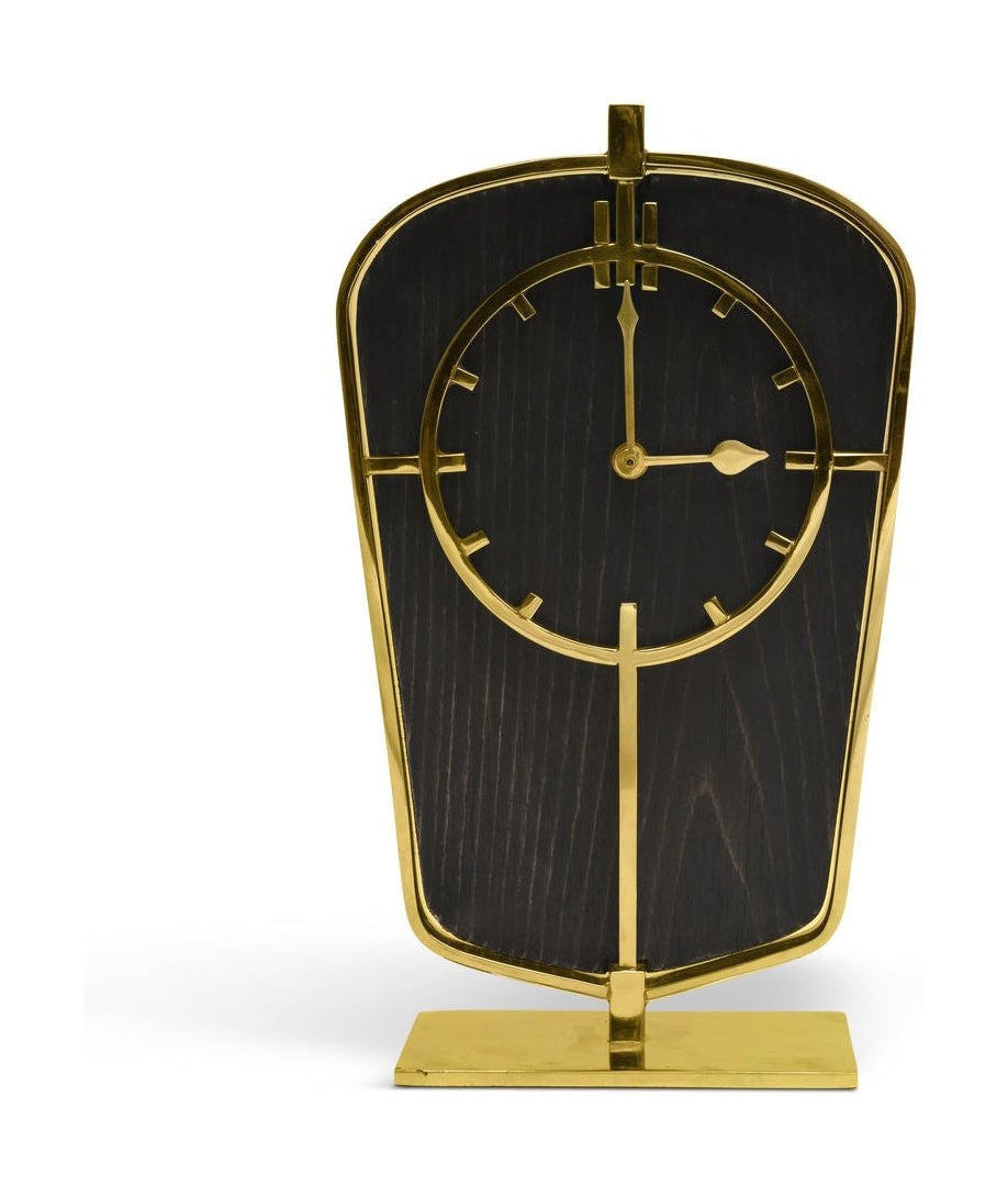 Authentic Models Art Deco Table Clock, Gold