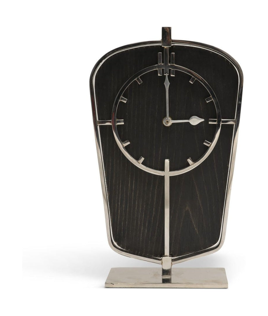 Authentic Models Art Deco Table Clock, Silver