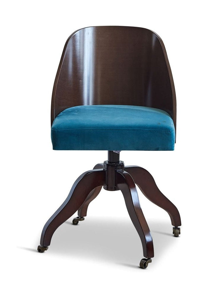 Authentic Models Desk Chair Bowl Shaped Backrest, Blue