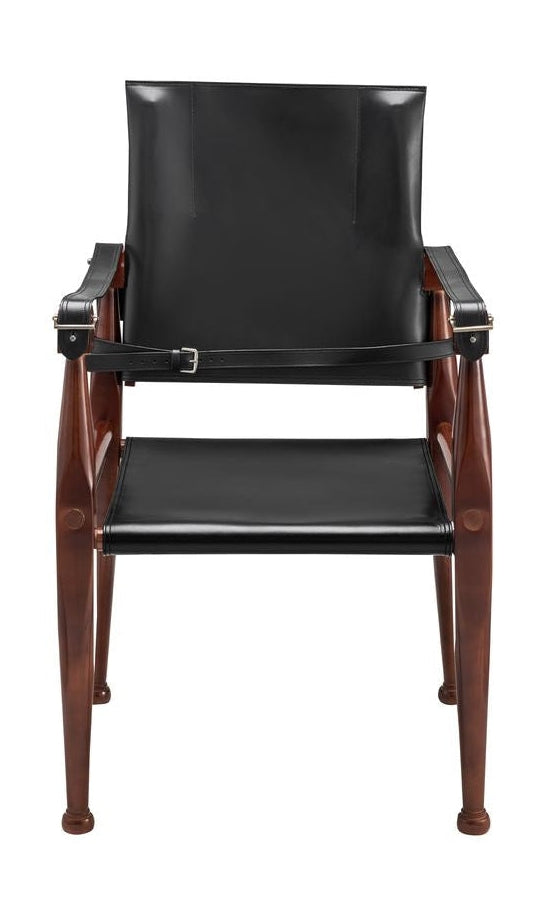 Authentic Models Leather Chair, Black