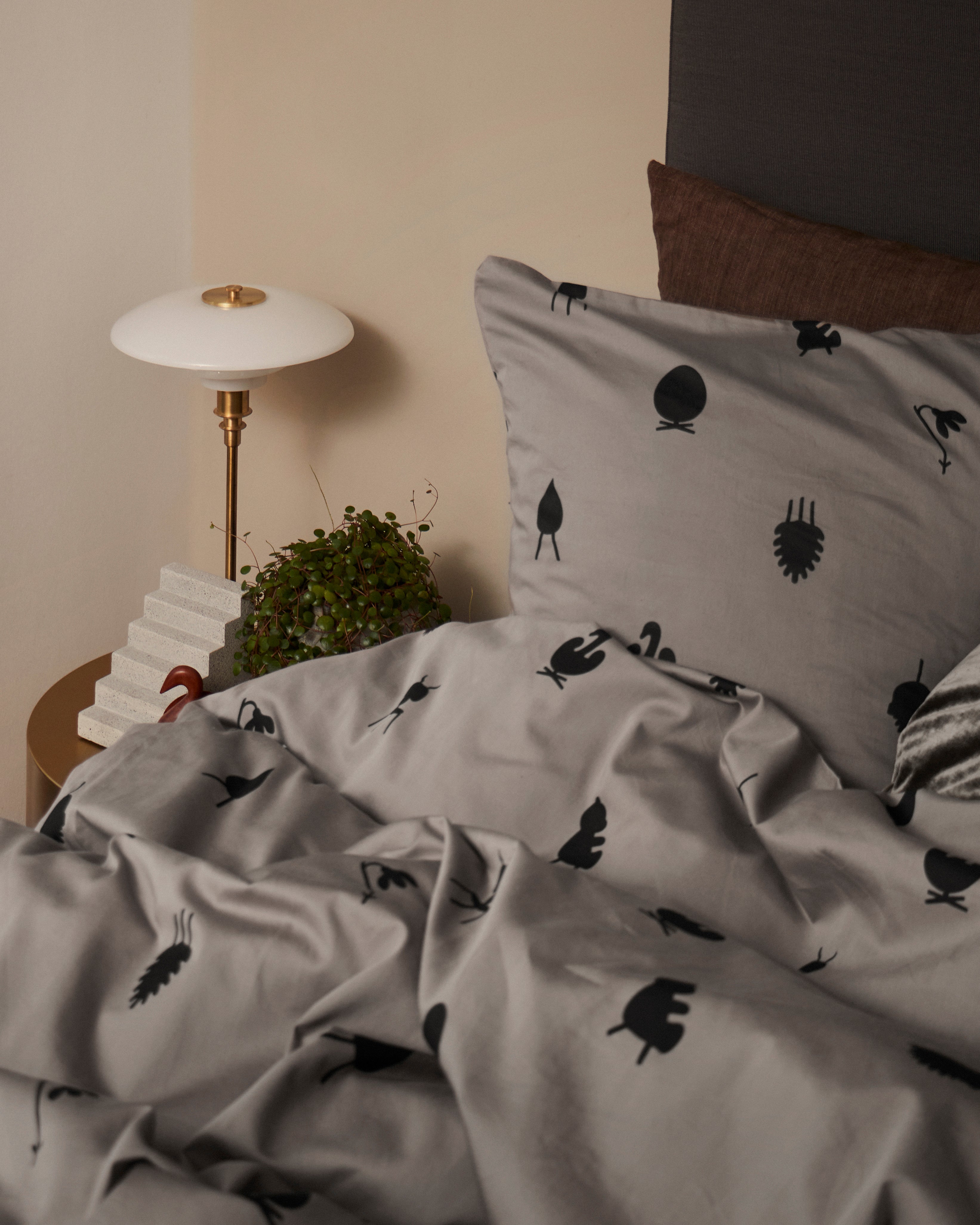 Brainchild Bed Linen Design Icons 140x220 Cm, Taupe