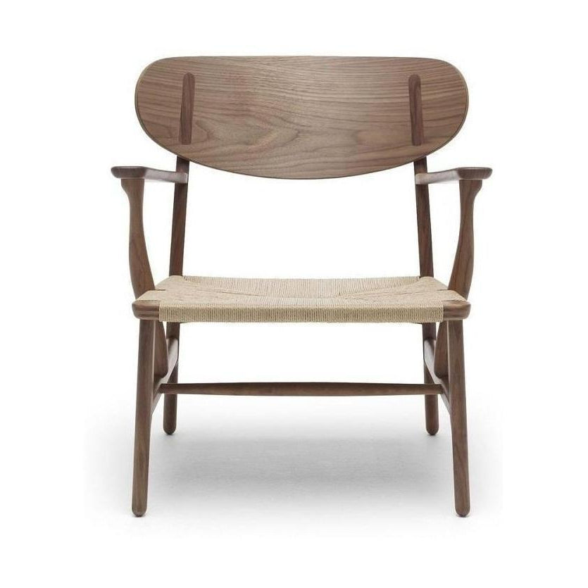 Carl Hansen Ch22 Lounge Chair, Oiled Walnut/Natural