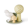 Dottir Sweet Stories Chick Candlestick, Sage