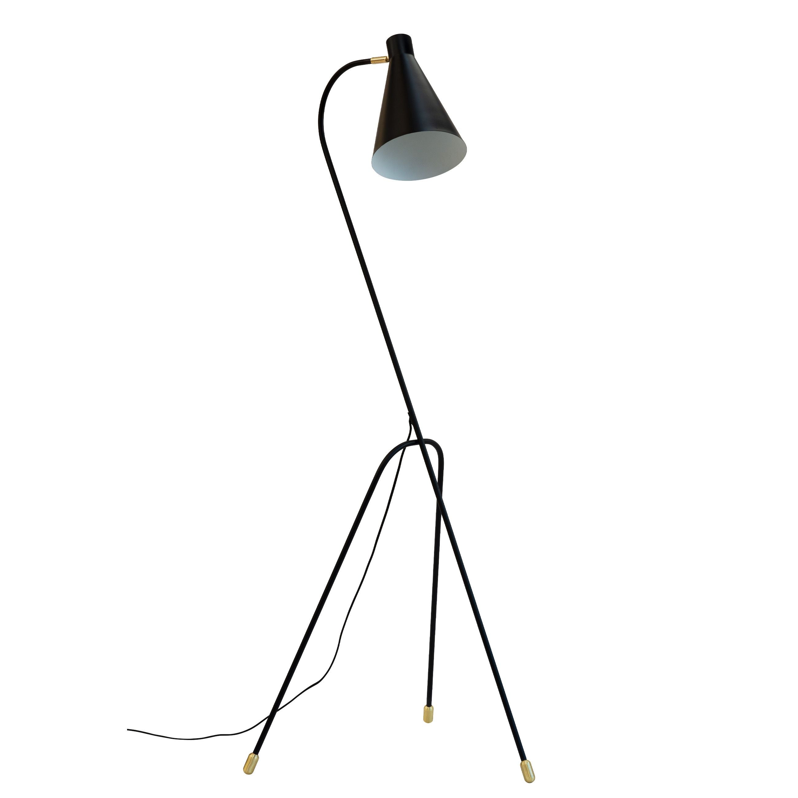 Dyberg Larsen Miles 3 Legged Floor Lamp, Black