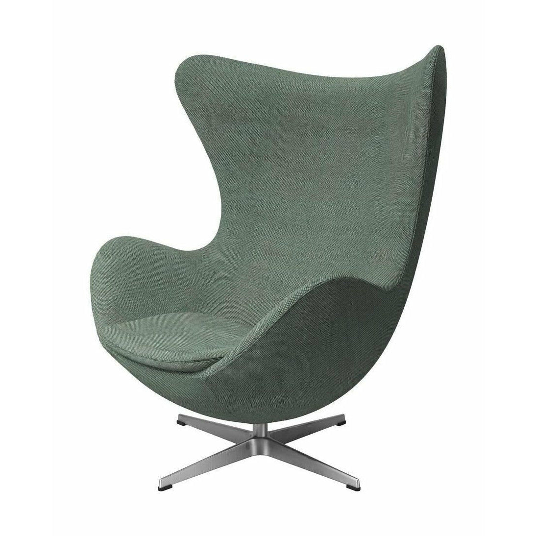Fritz Hansen The Egg Lounge Chair Fabric, Aqua