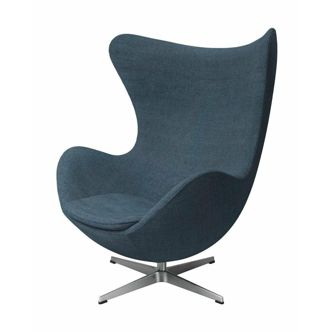 Fritz Hansen The Egg Lounge Chair Fabric, Natural/Light Blue