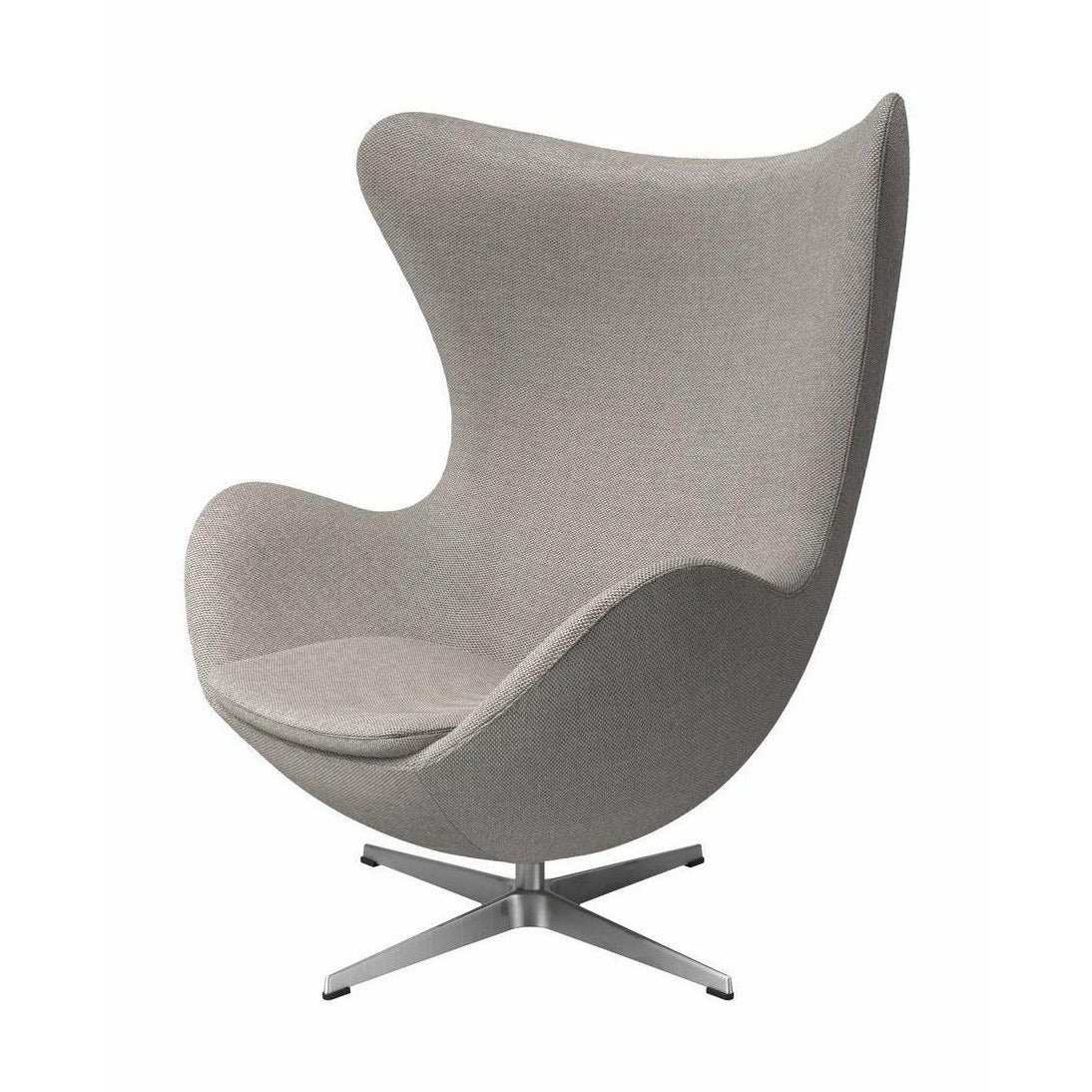 Fritz Hansen The Egg Lounge Chair Fabric, Re Wood Grey/White