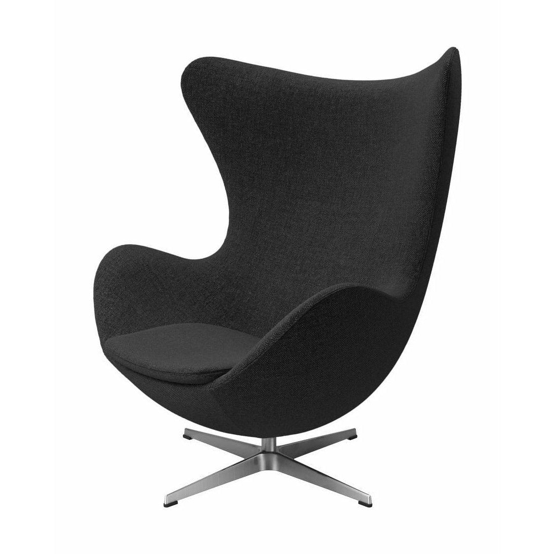 Fritz Hansen The Egg Lounge Chair Fabric, Black