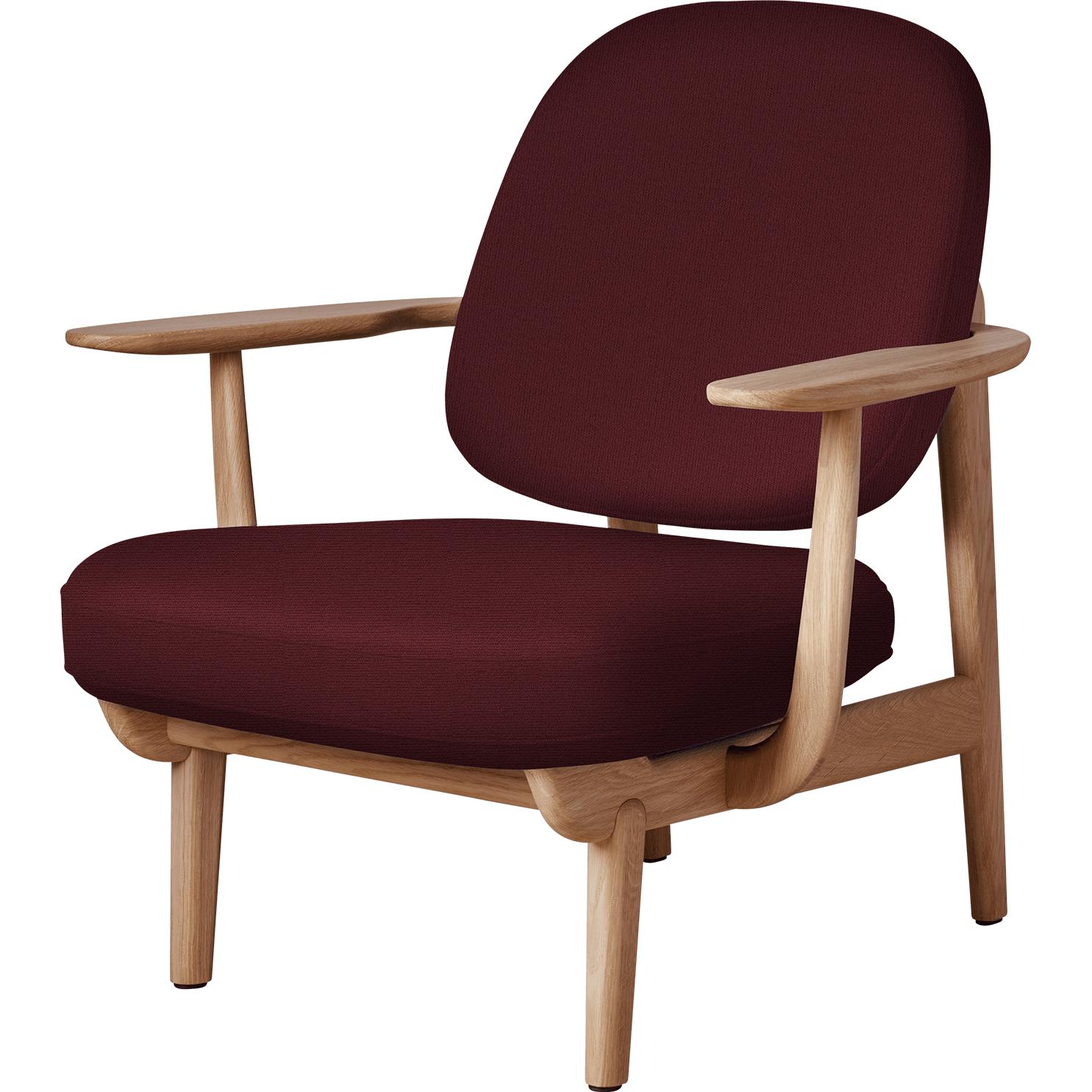 Fritz Hansen Jh97 Fred Lounge Chair Oiled Oak, Light Beige
