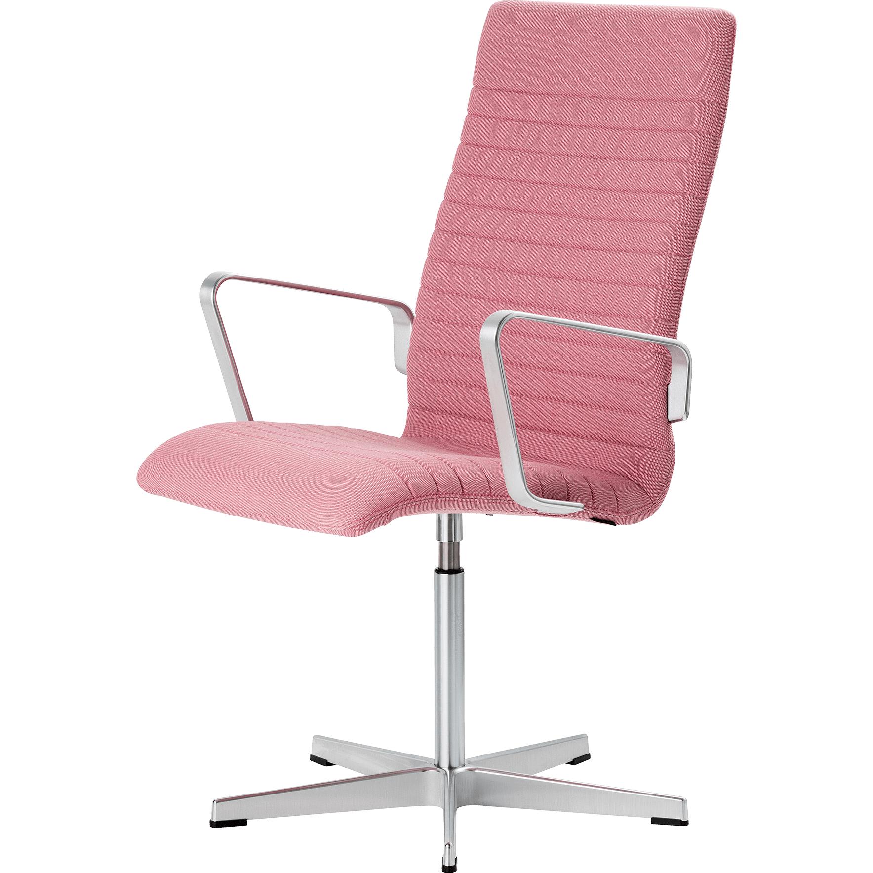 Fritz Hansen Oxford Premium Armchair Fabric Middle Backrest, Rime Pink
