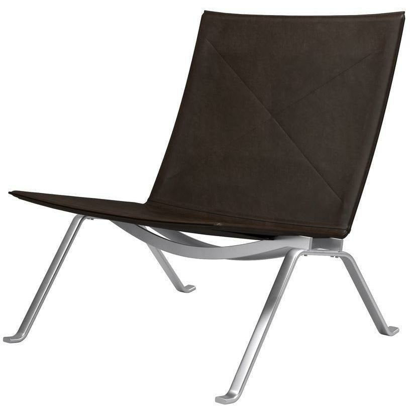 Fritz Hansen Pk22 Lounge Chair Special Edition Royal Nubuck Leather, Havana