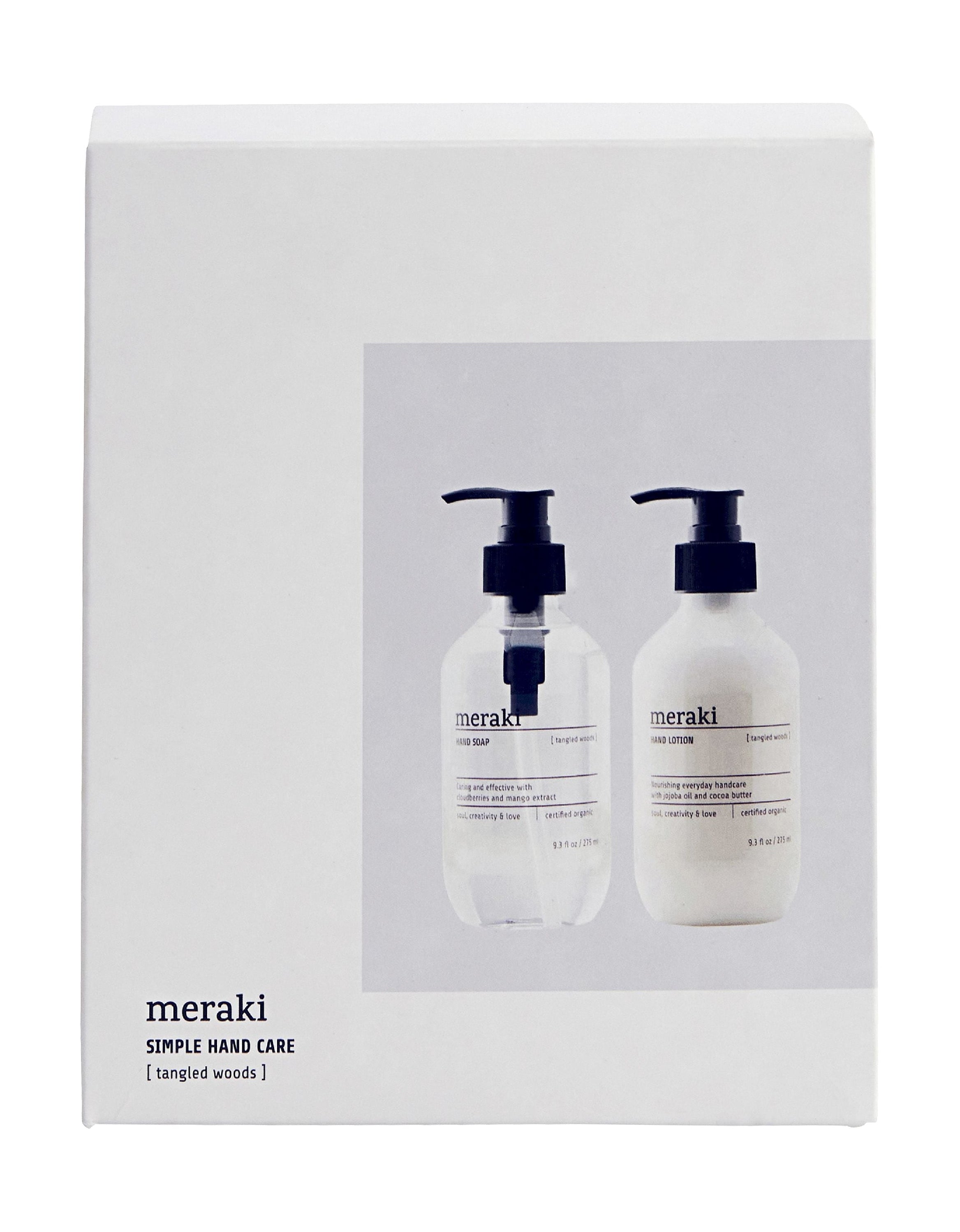 Meraki Gift Box With Hand Soap 275 Ml & Hand Lotion 275 Ml, Tangled Woods