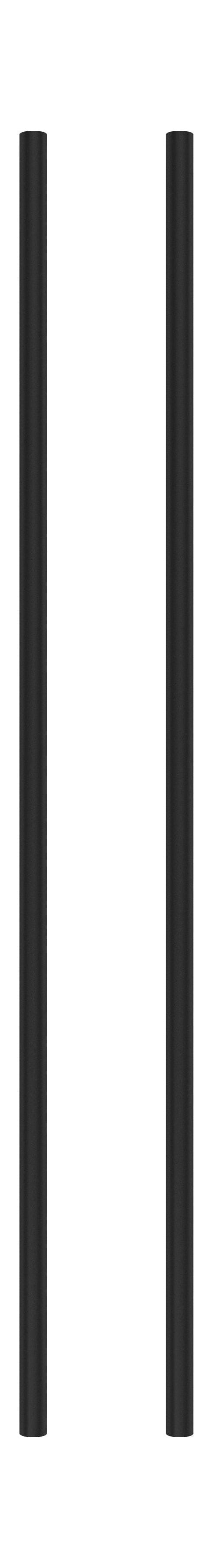 Moebe Shelving System/Wall Shelving Leg 85 Cm Black, Set Of 2