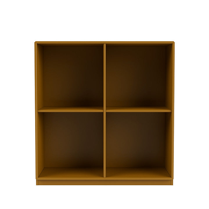Montana Show Bookcase With 3 Cm Plinth, Amber Yellow