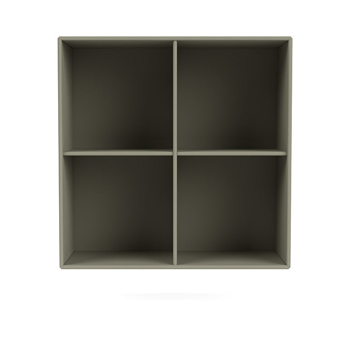 Montana Show Bookcase With Suspension Rail, Fennel Green