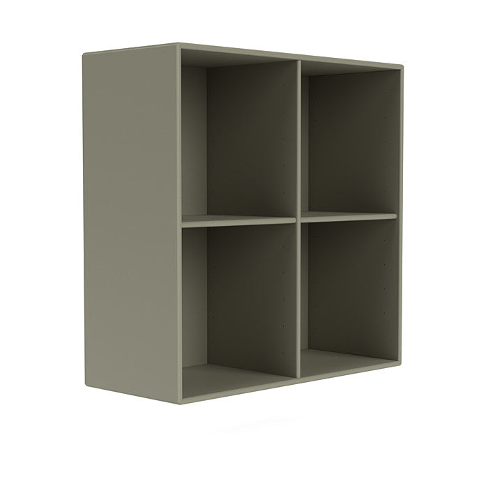 Montana Show Bookcase With Suspension Rail, Fennel Green