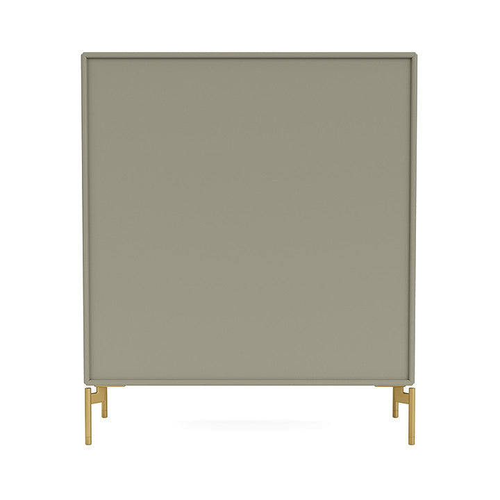 Montana Show Bookcase With Legs, Fennel/Brass