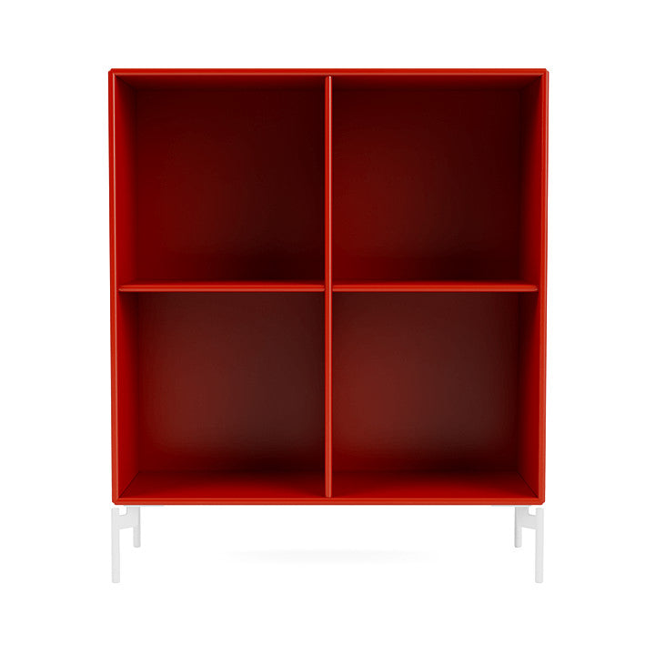 Montana Show Bookcase With Legs, Rosehip/Snow White