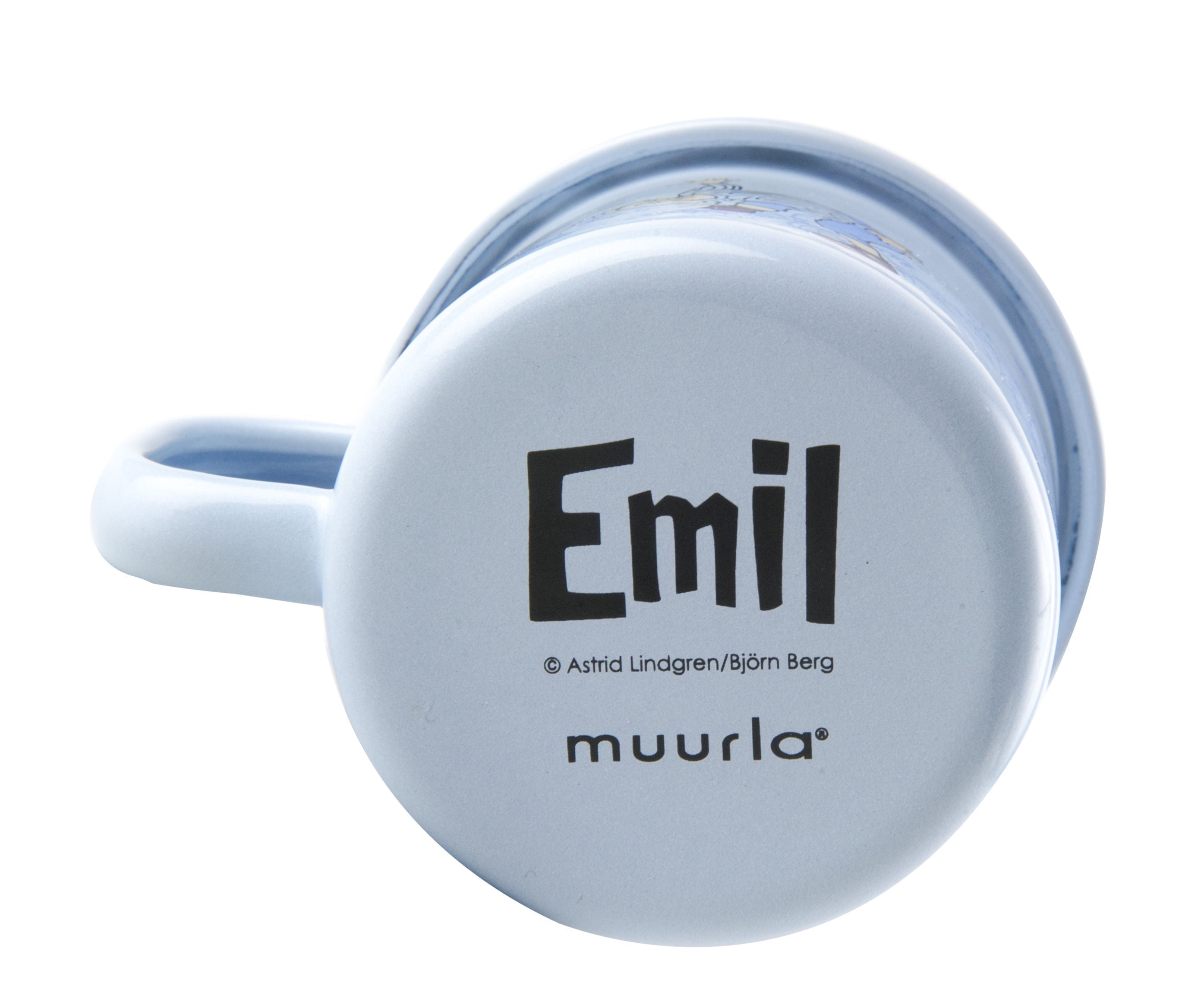 Muurla Emil Of Lönnerberga Enamel Mug Emil Light Blue, 1,5 Dl