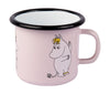 Muurla Moomin Retro Enamel Mug, Snorkmaiden, Pink