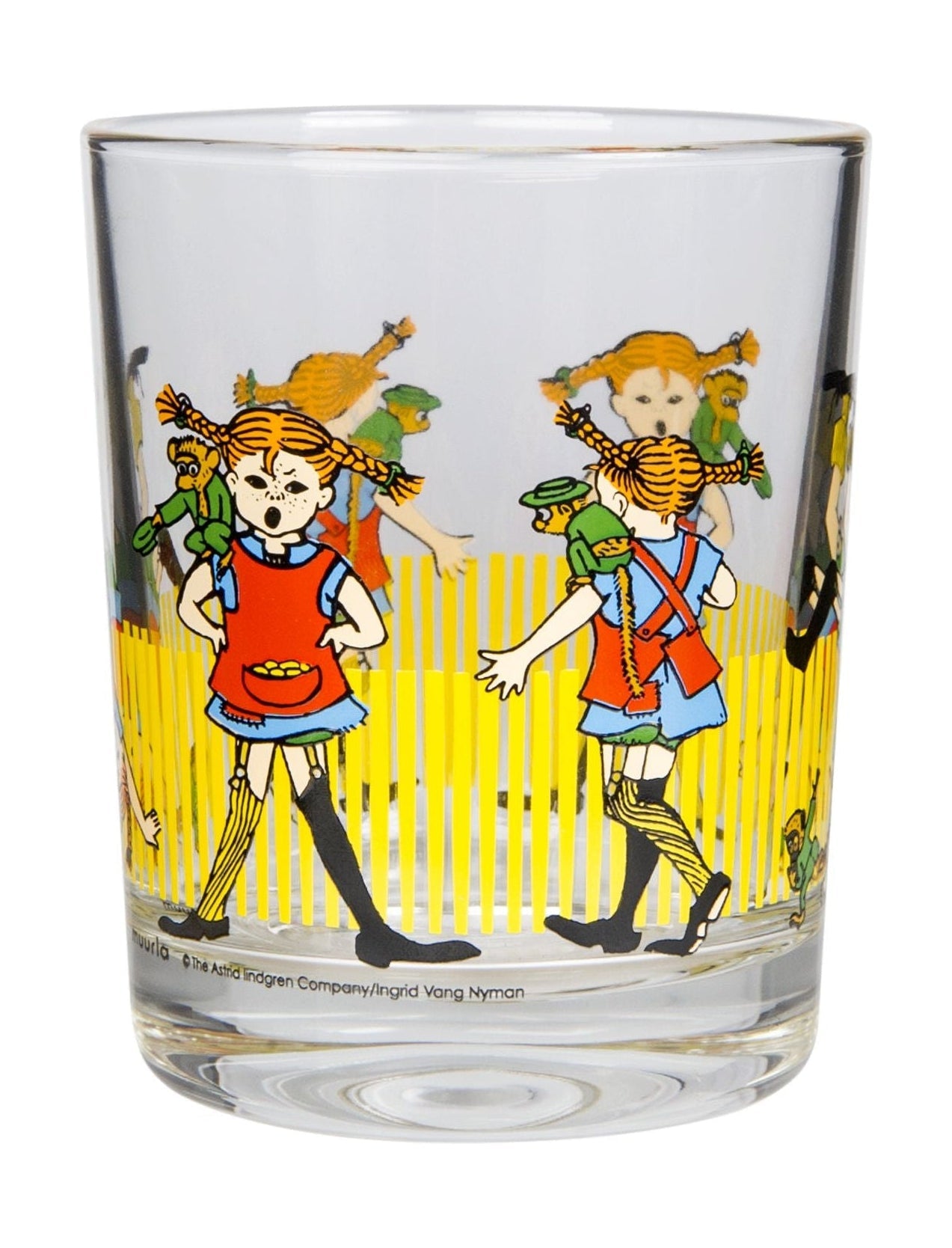 Muurla Pippi Longstocking Drinking Glass, Pippi Longstocking