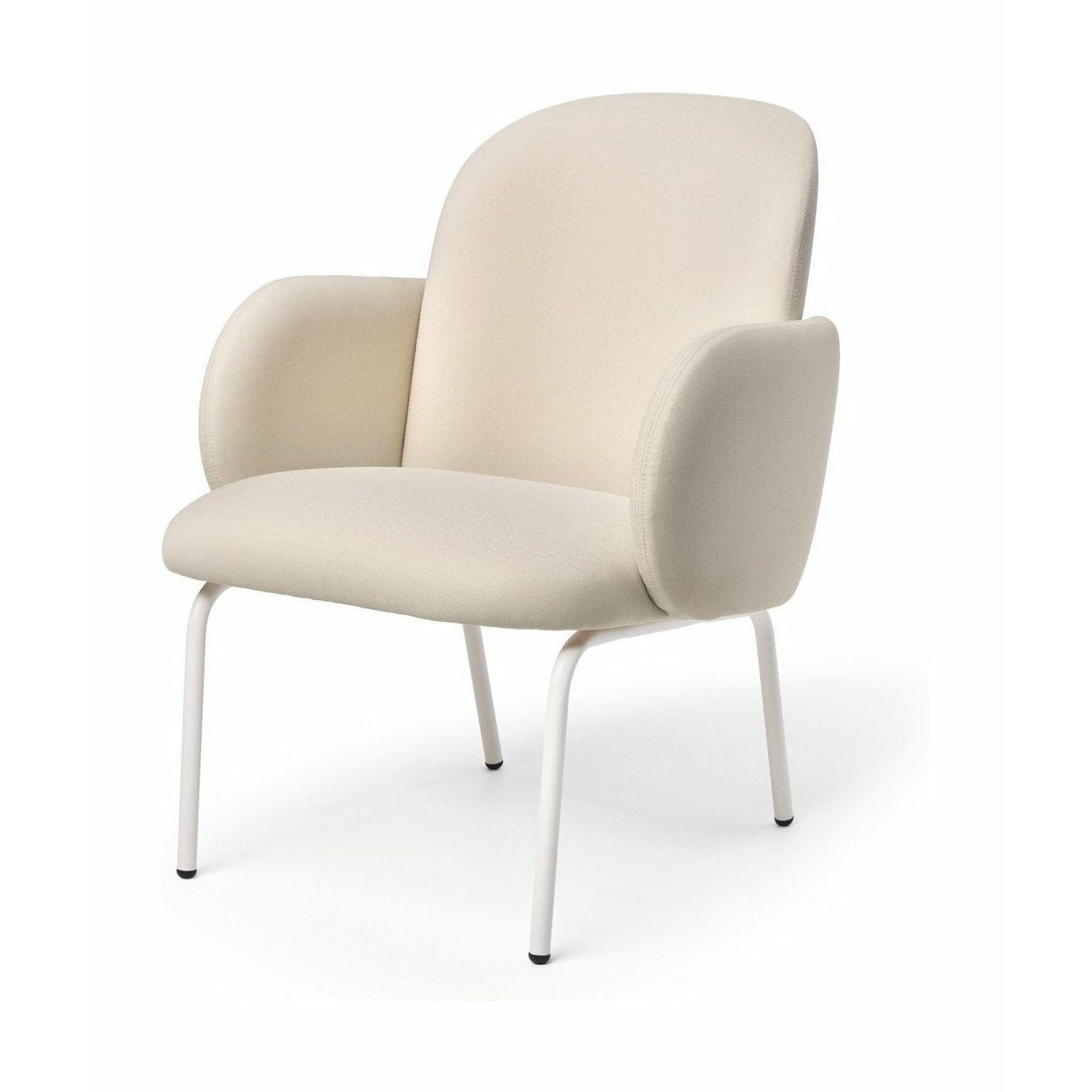 Puik Dost Lounge Chair Steel, Ivory/Cream