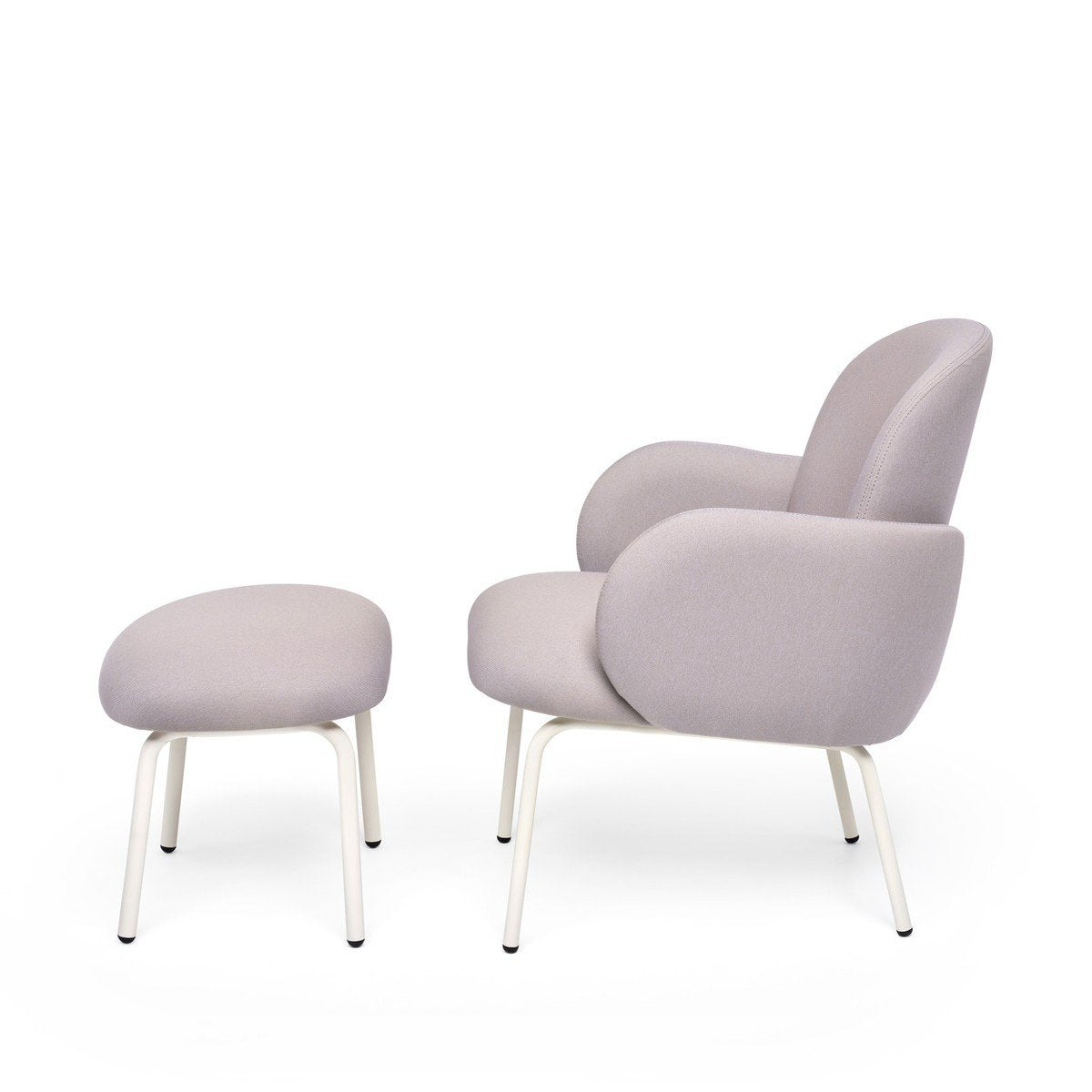 Puik Dost Lounge Chair Steel, Lilac Grey