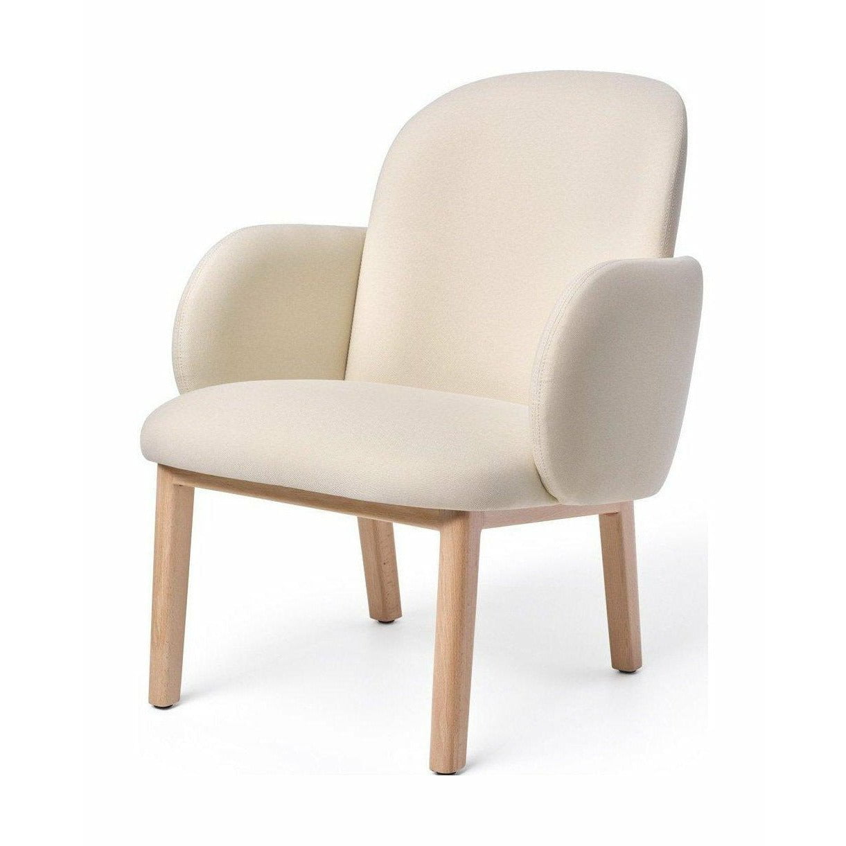 Puik Dost Lounge Chair Wood, Cream