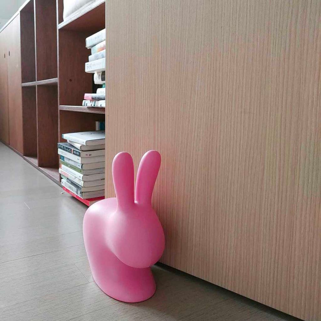 Qeeboo Rabbit Baby Chair, Pink