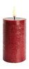 Uyuni Lighting Led Pillar Candle 3 D Flame øx H 5,8x10,1 Cm, Carmine Red