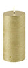 Uyuni Lighting Led Pillar Candle 3 D Flame øx H 5,8x15,2 Cm, Metallic Gold