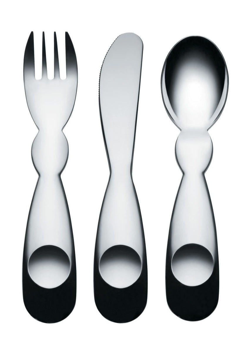 [product_category]-Alessi Alessini Children's Cutlery 3 Piece-Alessi-8003299422111-AM41S3-ALE-1