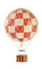 Authentic Models Travels Light Balloon Model, Check Red, ø 18 Cm