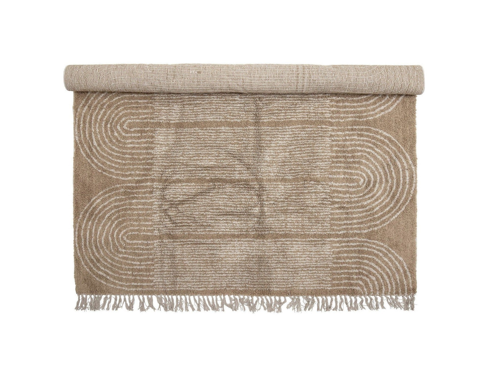 Bloomingville Zeynep Rug, Brown, Cotton