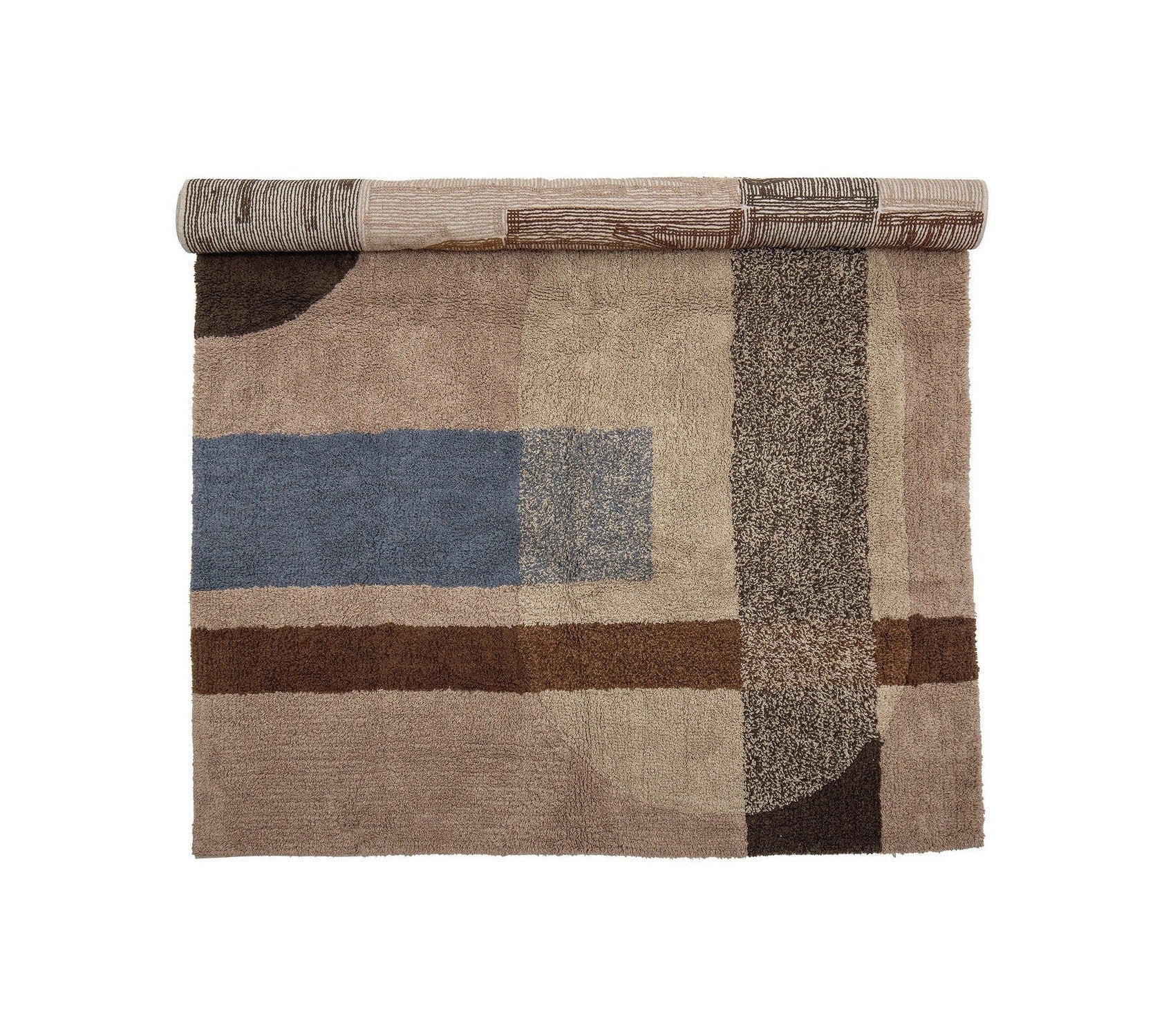 Bloomingville Zofia Rug, Brown, Cotton