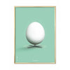  Egg Classic Poster Brass Frame 70 X100 Cm Mint Green Background