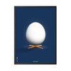  Egg Classic Poster Frame In Black Lacquered Wood A5 Dark Blue Background