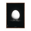  Egg Classic Poster Frame Made Of Dark Wood 30x40 Cm Black Background