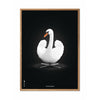  Swan Classic Poster Frame Made Of Light Wood 30x40 Cm White/White Background