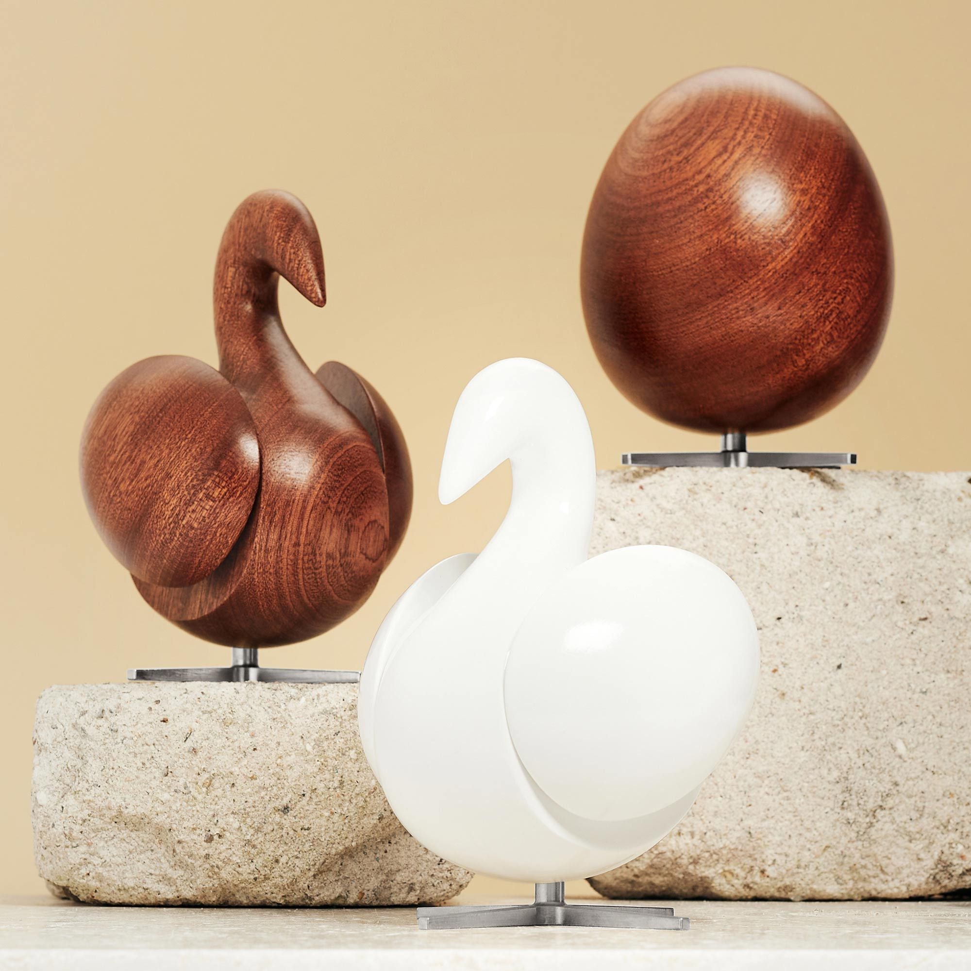 [product_category]-Brainchild The Egg Wooden Figure Mahogany, Steel Base-Brainchild-1002-BRA-3