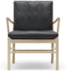 Carl Hansen Ow149 Colonial Chair Soaped Oak/Black Leather