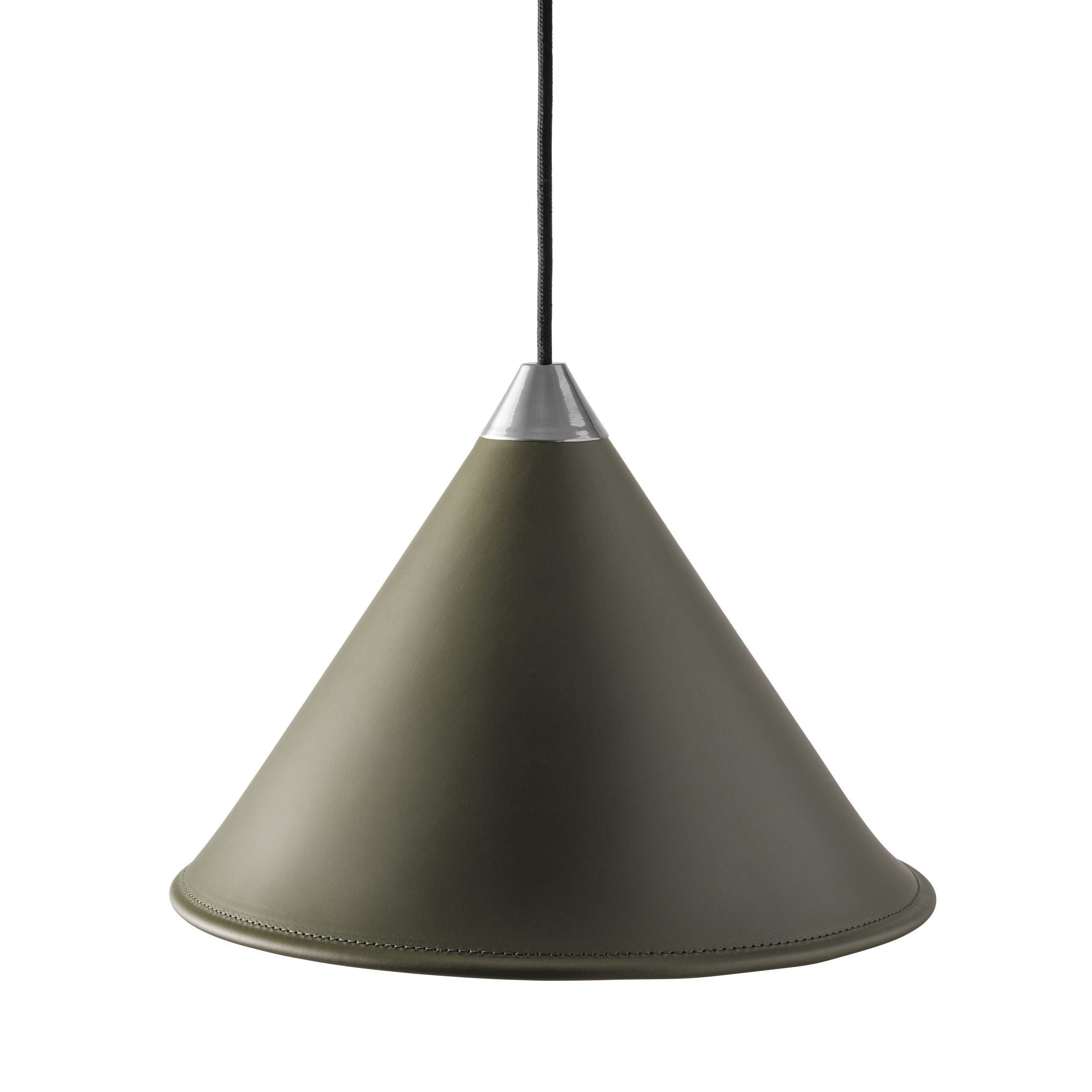 [product_category]-Cuero Namibia Pendant ø 35 Cm, Grass Green/Chrome With Black Cable-Cuero-7340172637509-1510735-CUE-1