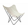 Cuero Sunshine Mariposa Butterfly Chair, Oyster/Black