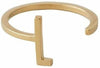 Design Letters Letter Ring A Z, 18k Gold Plated, L