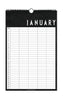 Design Letters Monthly Planner, Black