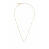 Design Letters Square Link Necklace 40 Cm, 18k Gold Plated Silver