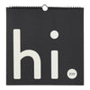 Design Letters Wall Calendar 2024, Light Grey/Black