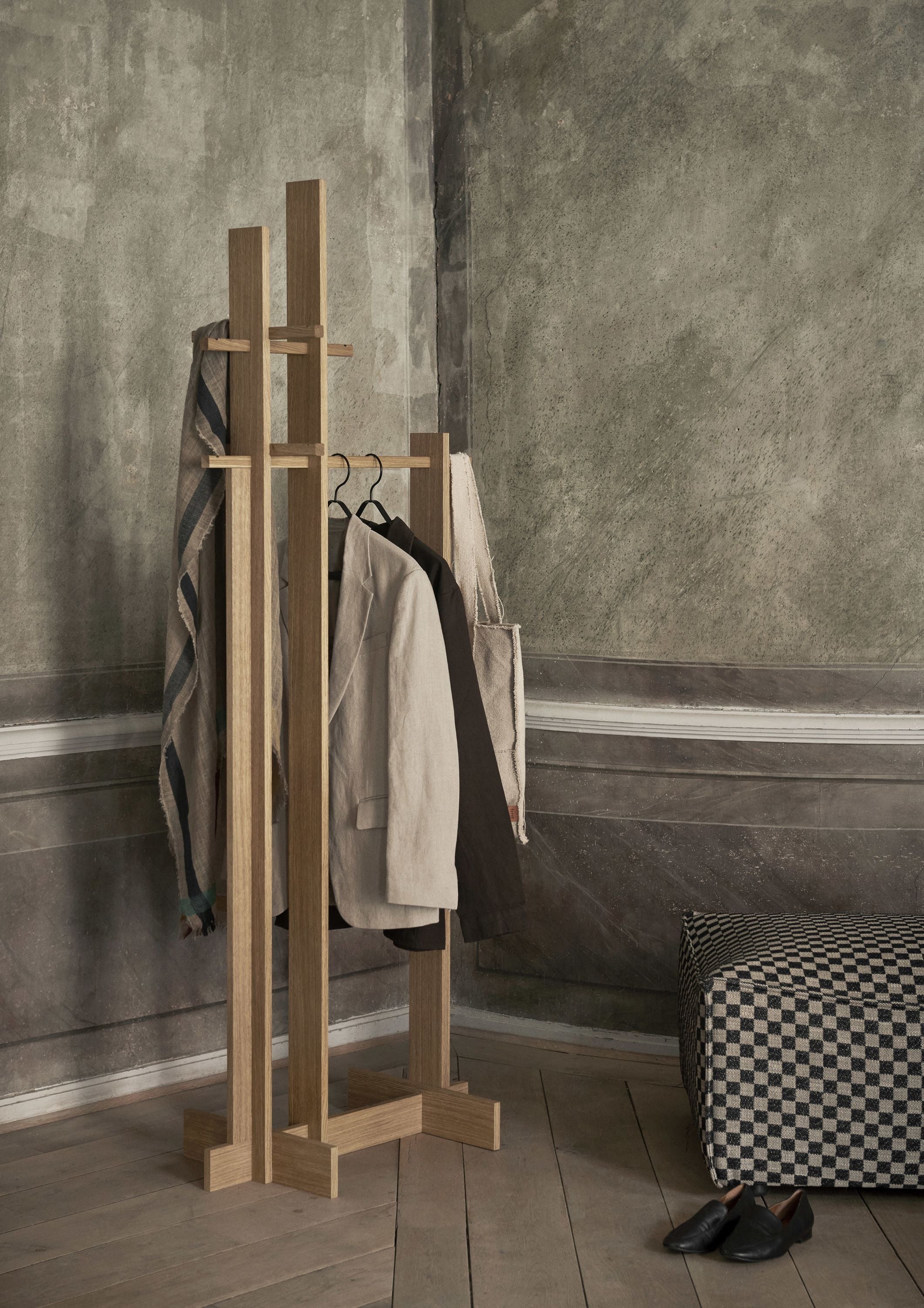 Ferm Living Bridge Clothes Stand, Oiled Oak